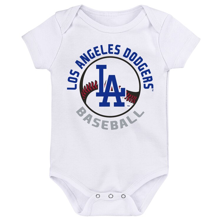 Outerstuff Dodgers Newborn Ball Park 3-Piece Creeper Set