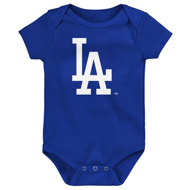 Outerstuff Dodgers Newborn Ball Park 3-Piece Creeper Set