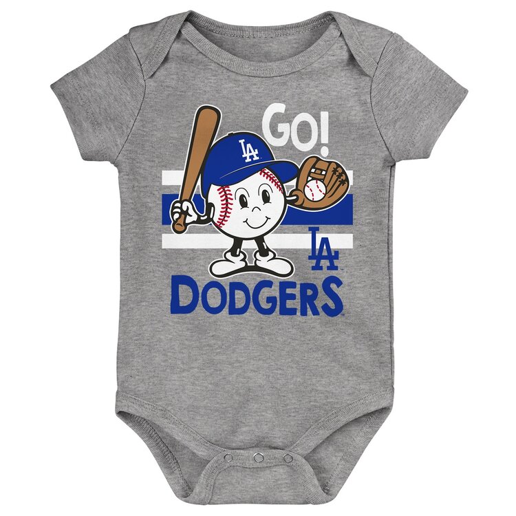 Outerstuff Dodgers Newborn Ball Park 3-Piece Creeper Set