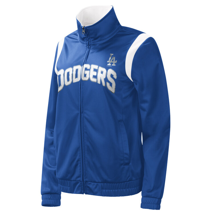 G-III Dodgers W Half Time F/Z Jacket Blue