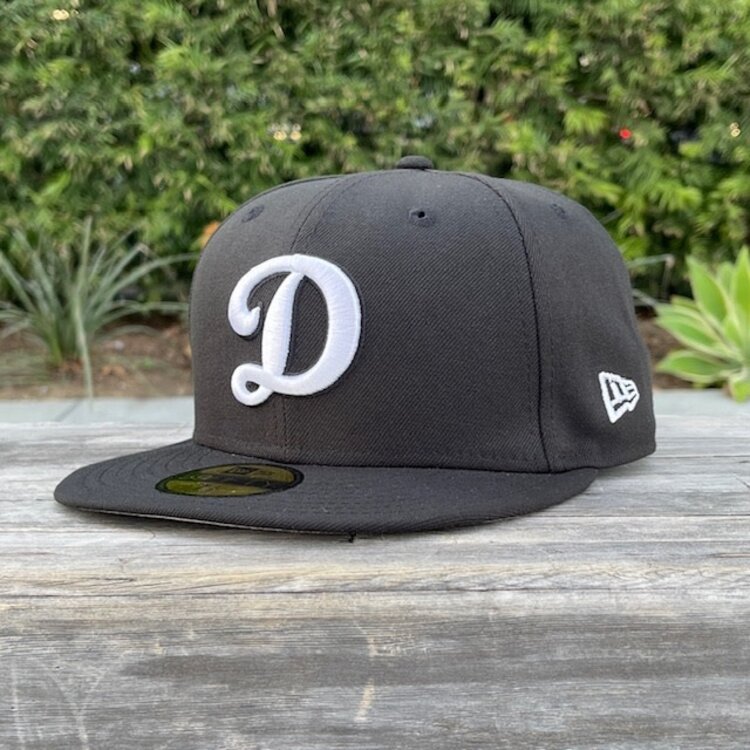 New Era LA Dodgers "D" Black White Gray UV
