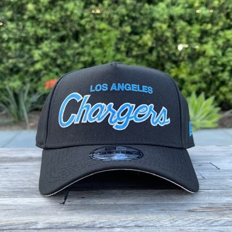 New Era Chargers Script Black Team 940 A-Frame