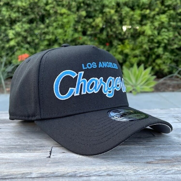 New Era Chargers Script Black Team 940 A-Frame