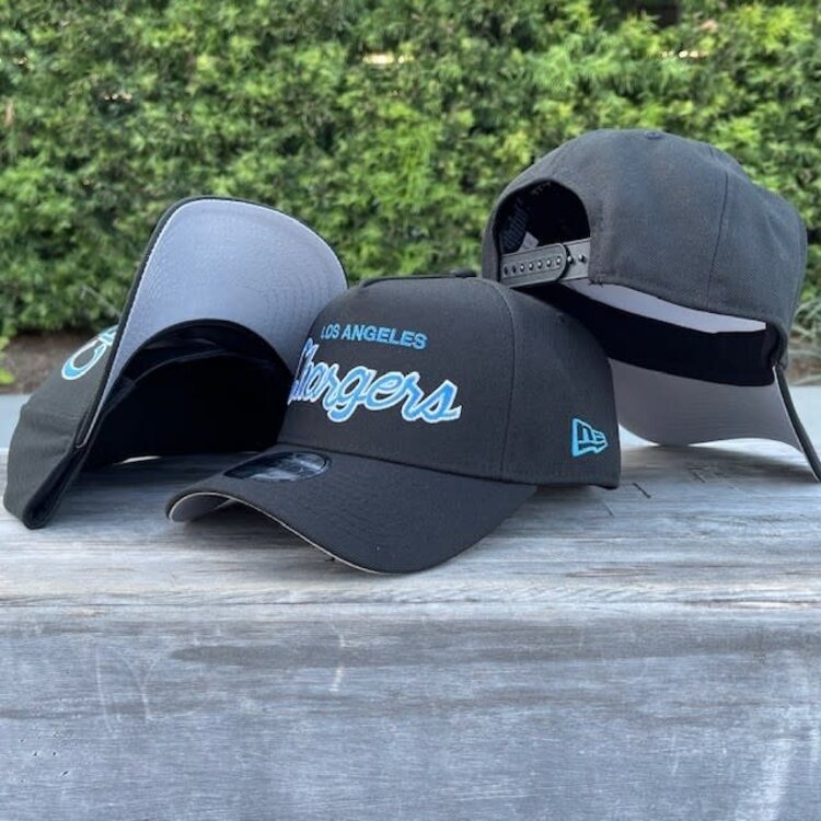 New Era Chargers Script Black Team 940 A-Frame