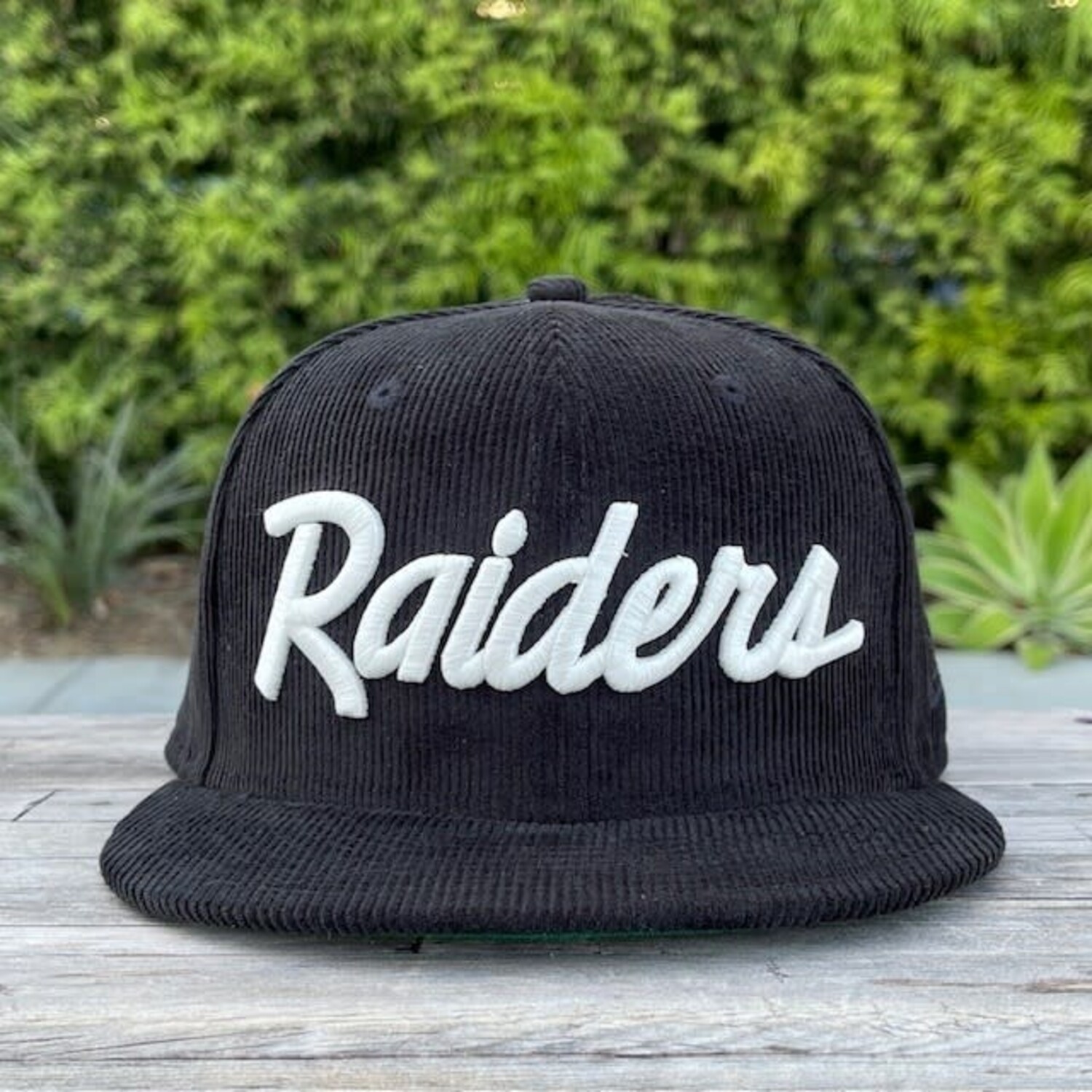 Raiders BW Script Corduroy - The Locker Room of Downey