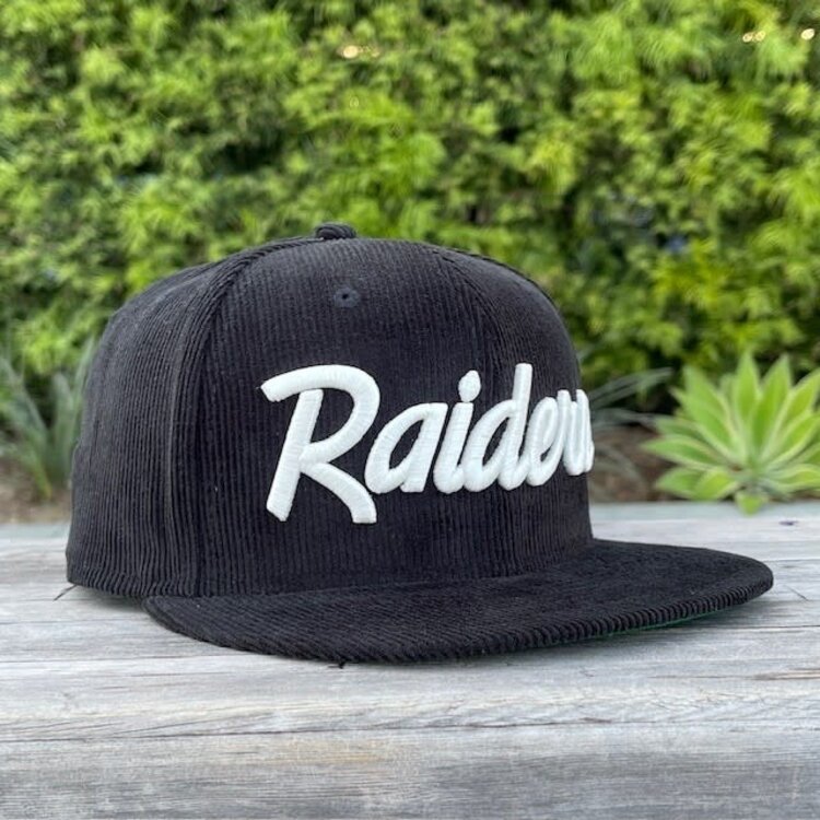 New Era Raiders BW Script Corduroy