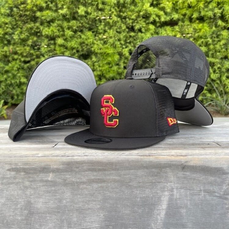 New Era USC Interlock Black Team Mesh 950