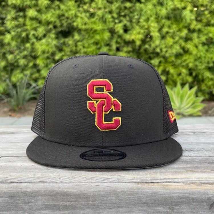 New Era USC Interlock Black Team Mesh 950