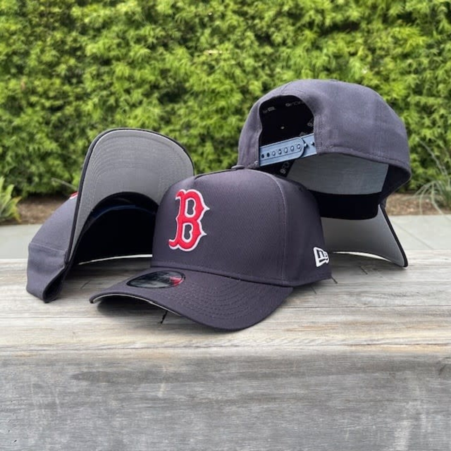 Boston B Navy Team 940 A Frame Snapback The Locker Room of Downey