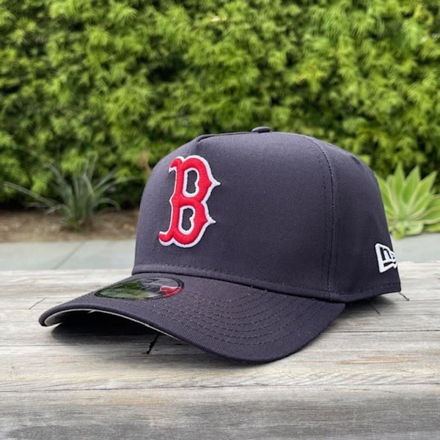9forty Black And Red Red Sox Hat New Era Boston B Navy Team Cotton