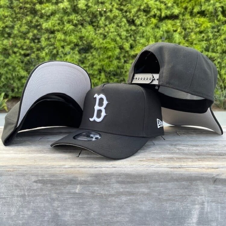 New Era Boston B Black White 940 A-Frame