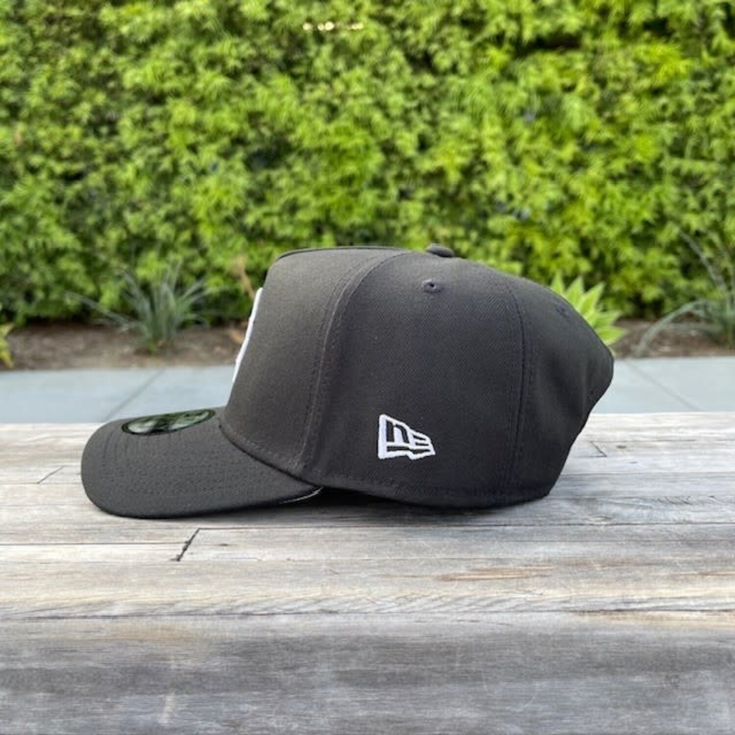 Boston B Black White 940 A-Frame Snapback - The Locker Room of Downey