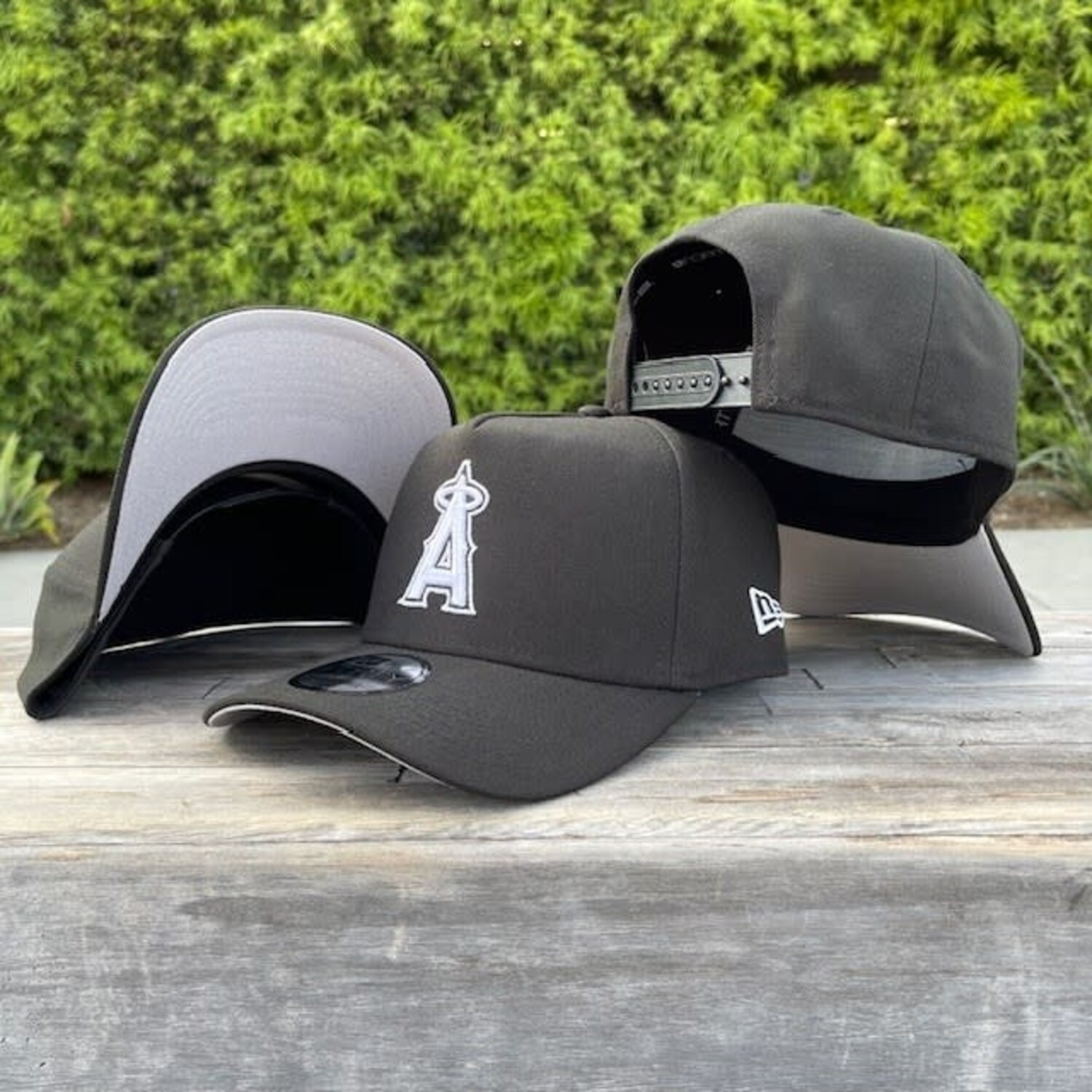 Angels Black White 940 A-Frame Snapback - The Locker Room of Downey