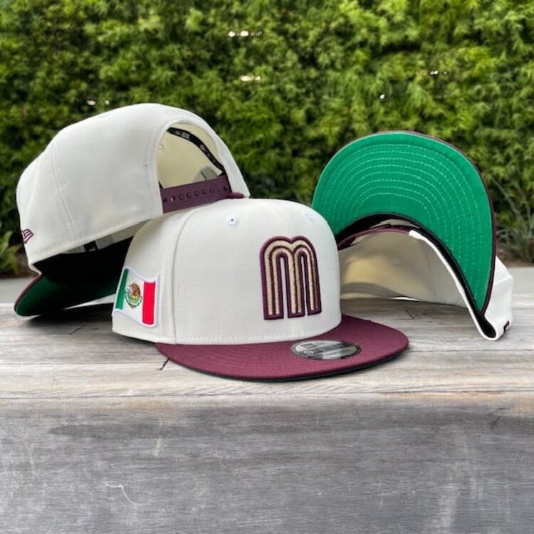 New Era Mexico Ivory/ Maroon "M" 950 Snapback