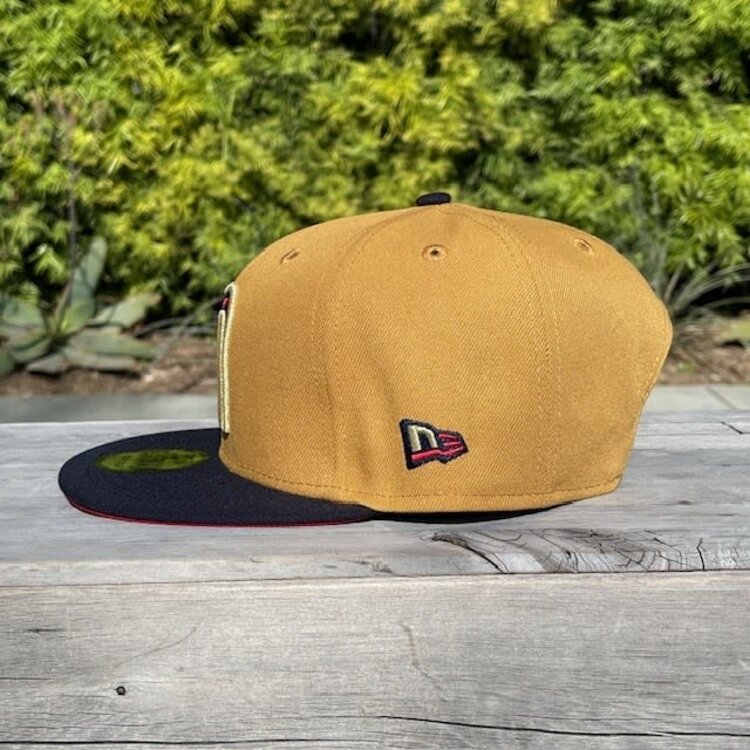 New Era Mexico "M" Tan/ Navy w/Flag 950