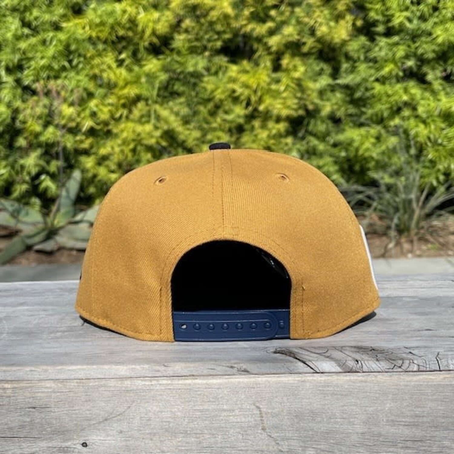 Maikai Brown baseball Cap with Tiki Patch and Yellow Accent SHAKA ALOHA FOAMY TRUCKER HAT – Local Motion Hawaii main image 3