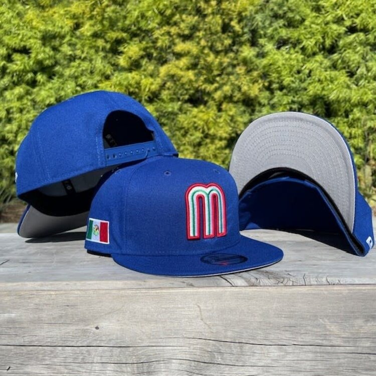 New Era Mexico Royal "M" w/Flag 950 Snapback