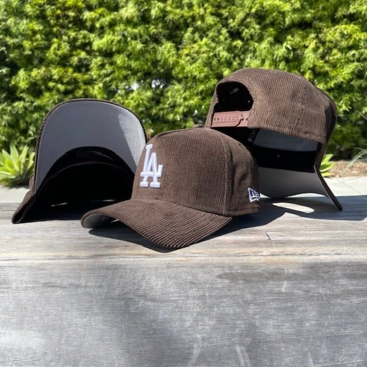 New Era LA Dodgers Brown Corduroy 940 A-Frame