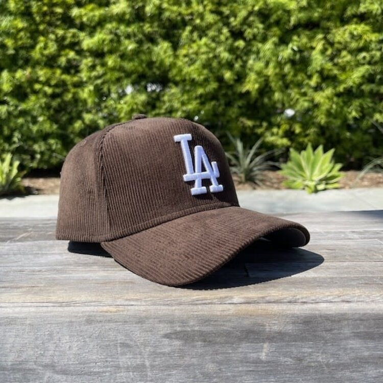 New Era LA Dodgers Brown Corduroy 940 A-Frame