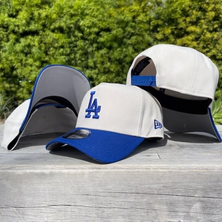 New Era LA Dodgers Stone/Royal White Outline 940 A-Frame