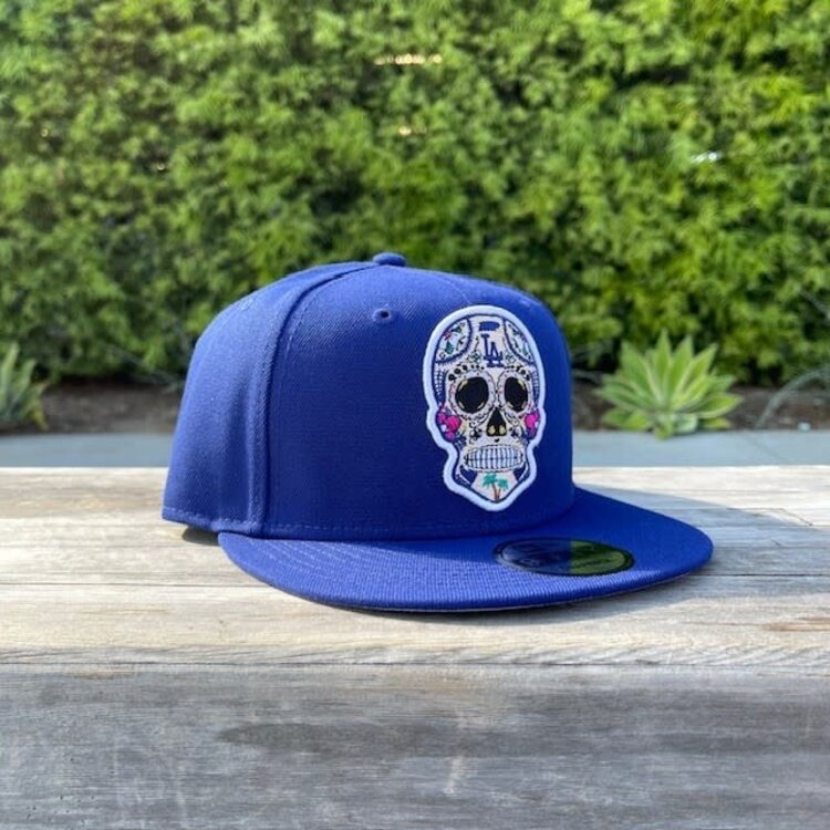 New Era LA Sugar Skull Royal Snapback