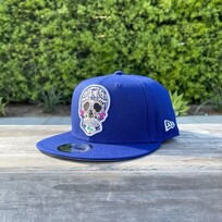 New Era LA Sugar Skull Royal Snapback