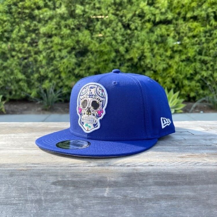 New Era LA Sugar Skull Royal Snapback