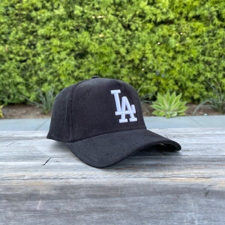 New Era LA Dodgers Black Corduroy 940 A-Frame