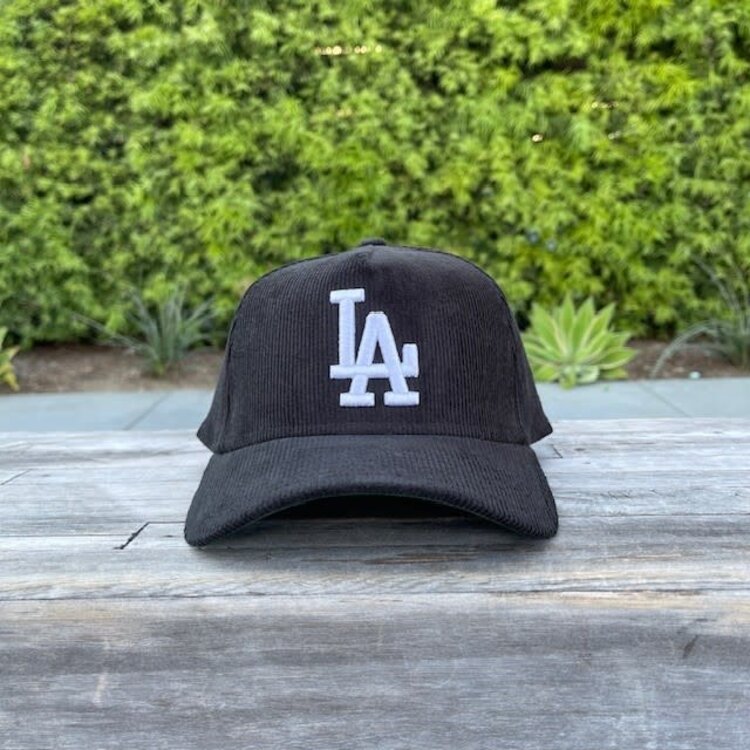 New Era LA Dodgers Black Corduroy 940 A-Frame
