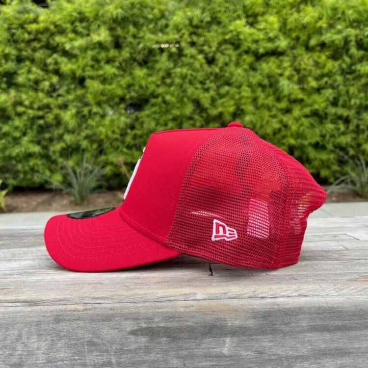 New Era LA Red Trucker Mesh 940 A-Frame