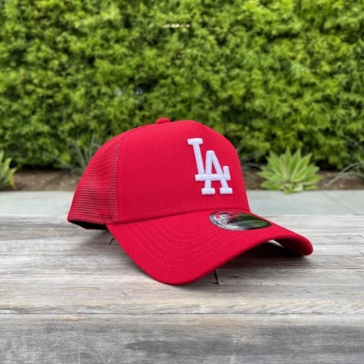 New Era LA Red Trucker Mesh 940 A-Frame