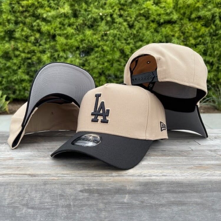 New Era LA Khaki/Black Khaki Outline 940 A-Frame