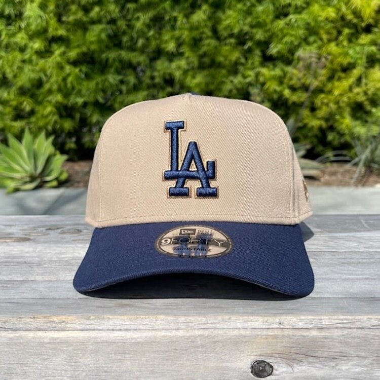 New Era LA Khaki/Navy Khaki Outline 940 A-Frame