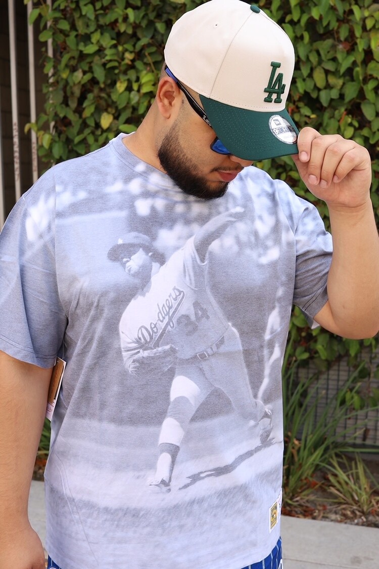 Mitchell and Ness LA Dodgers M&N Highlight Sublimated Fernando Valenzuela T-Shirt