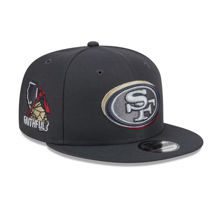 New Era 49ers 2024 NFL Draft On-Stage Graphite Snapback