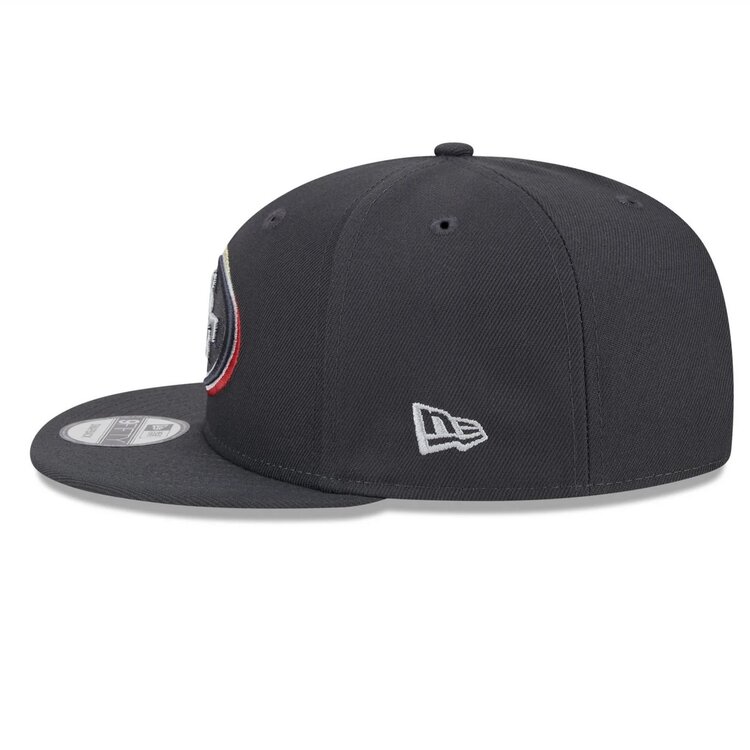 New Era 49ers 2024 NFL Draft On-Stage Graphite Snapback