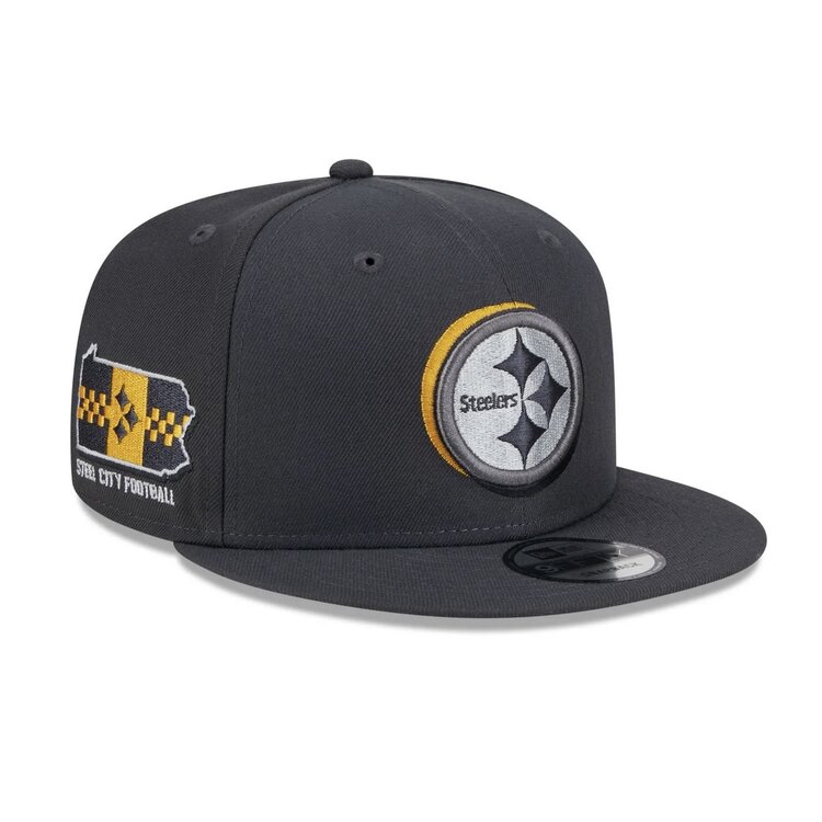 New Era Steelers 2024 NFL Draft On-Stage Graphite Snapback
