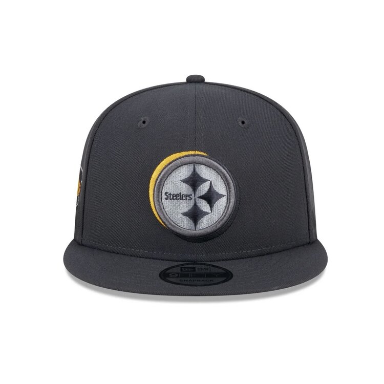 New Era Steelers 2024 NFL Draft On-Stage Graphite Snapback