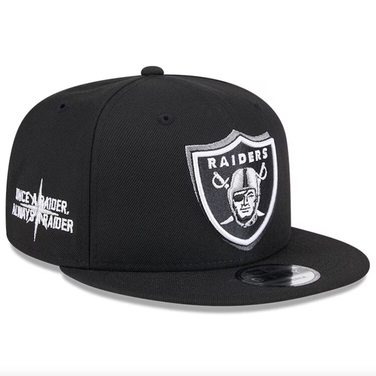 New Era Raiders 2024 NFL Draft Black Team Snapback