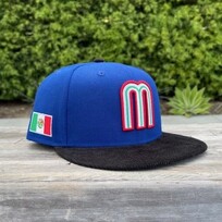 New Era Mexico "M" Royal /Black Cord w/Flag 950 Snapback