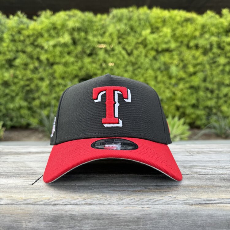 New Era Texas Rangers Black/Red RW 50th Anniv 940 A-Frame