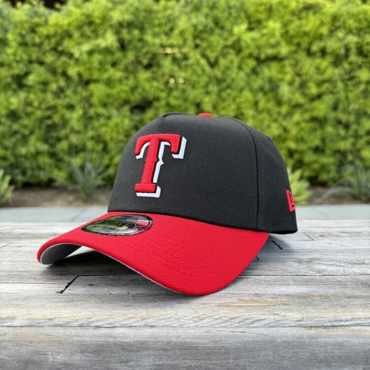 New Era Texas Rangers Black/Red RW 50th Anniv 940 A-Frame