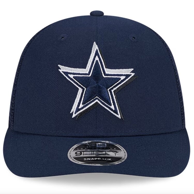 New Era Cowboys 2024 NFL Draft Low Pro Trucker Snapback Navy