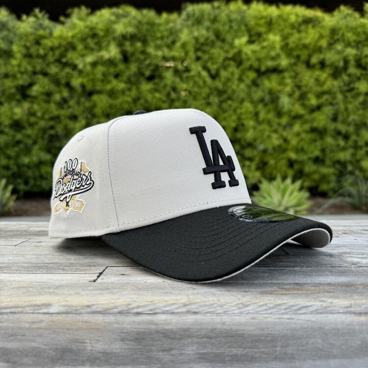 New Era LA Dodgers Stone/Black 100th Anniversary 940 A-Frame