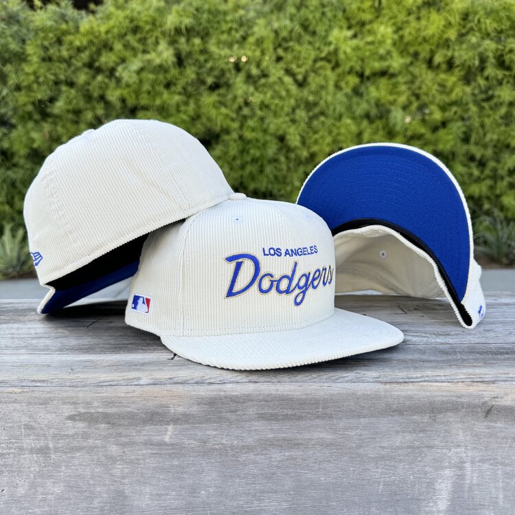 New Era LA Cursive Ivory Cord MLB SP