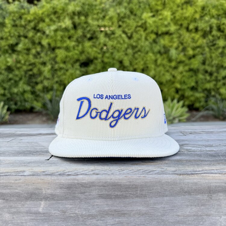 New Era LA Cursive Ivory Cord MLB SP