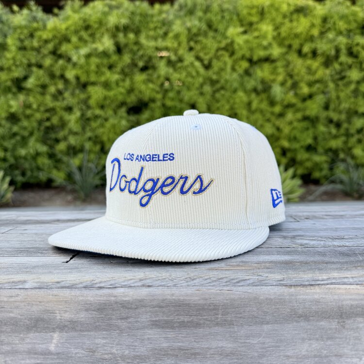 New Era LA Cursive Ivory Cord MLB SP