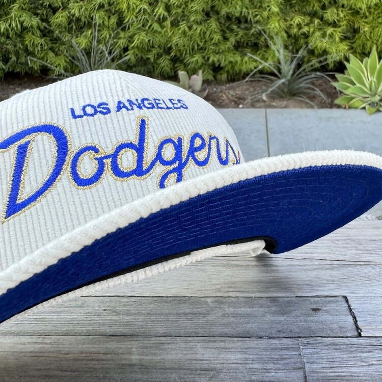New Era LA Cursive Ivory Cord MLB SP
