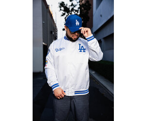 Dodgers コート Mサイズ 青白 LA Dodgers M&N Men's City Collection Lightweight Satin