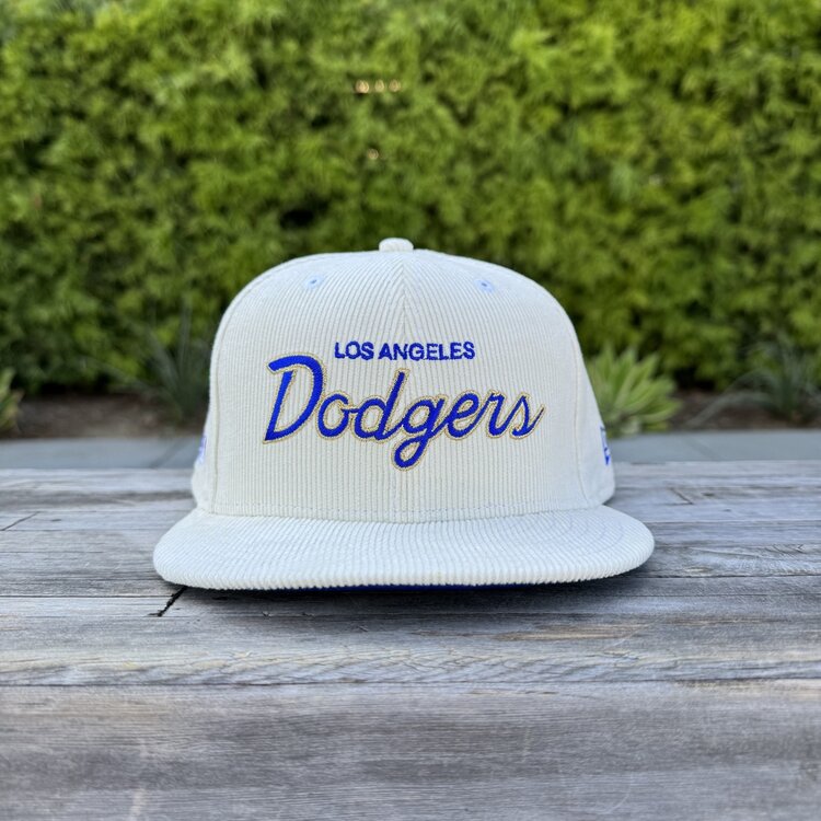 New Era LA Cursive Ivory Cord MLB SP 950